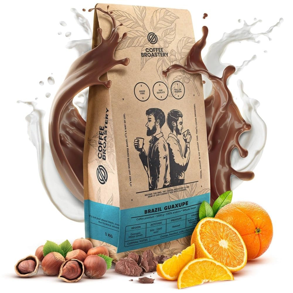 Sæt med kaffebønner 3x1kg 3000g | Brasilien Guaxupe | Brasilien Mogiana | Brasilien Cerrado | Brasilien | Særlig kaffe | Frisk stegt