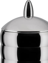 Alessi Kalistò 2 CB02 - Køkkenkrukke i rustfrit stål 18/10 med aluminiumsknop, 114 cl, sølv Madopbevaringsbokse Naty Shop