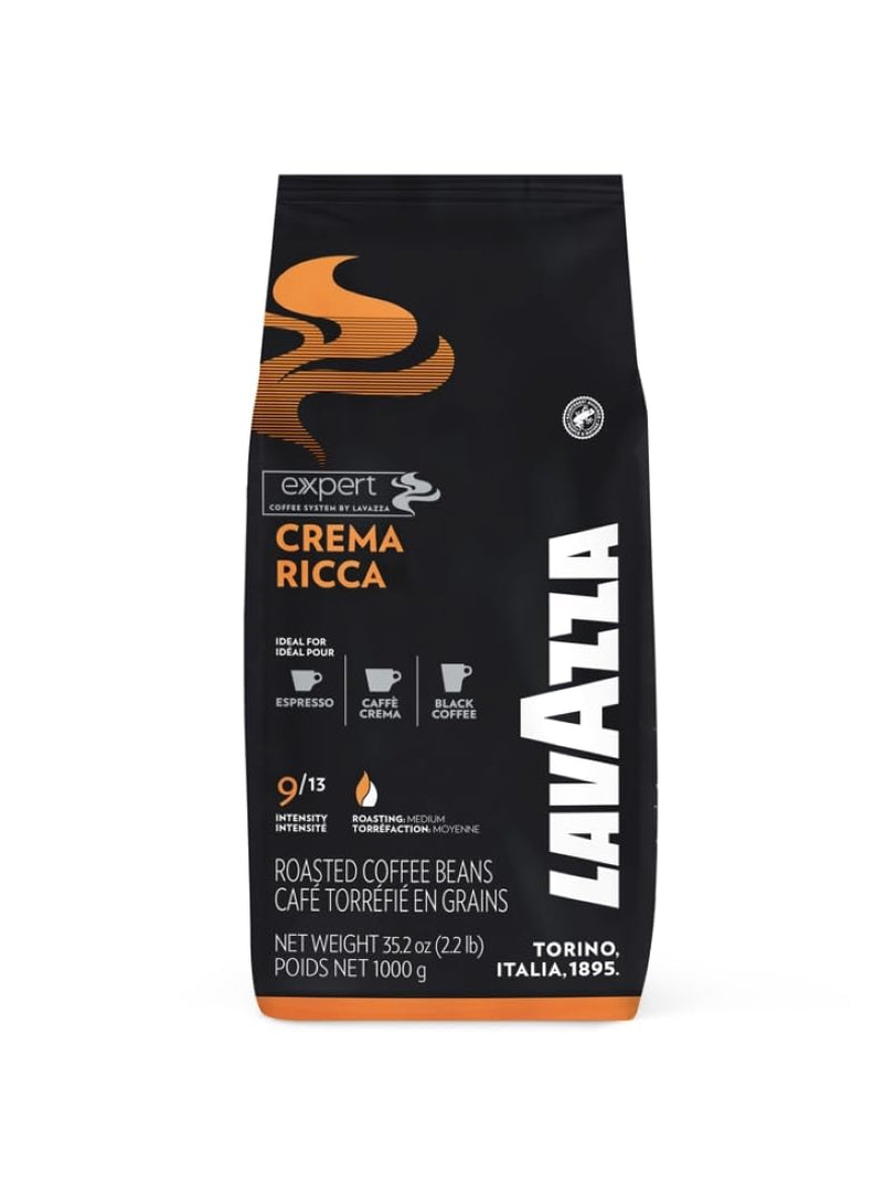 Lavazza Expert Plus Crema Ricca Espresso - 6 hele kaffebønner x 1 kg
