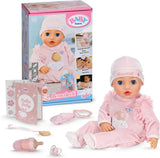 BABY Born Annabell 43 cm - Blød dukke med 7 elektroniske funktioner og lyd - Velegnet til børn fra 3 år og opefter - Dukken inkluderer tilbehør - Kræver batterier