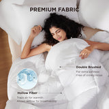 BEDSURE Quiltet Quilt Hel/Dronning (88"X88") Hvide dyner og dyner Naty Shop