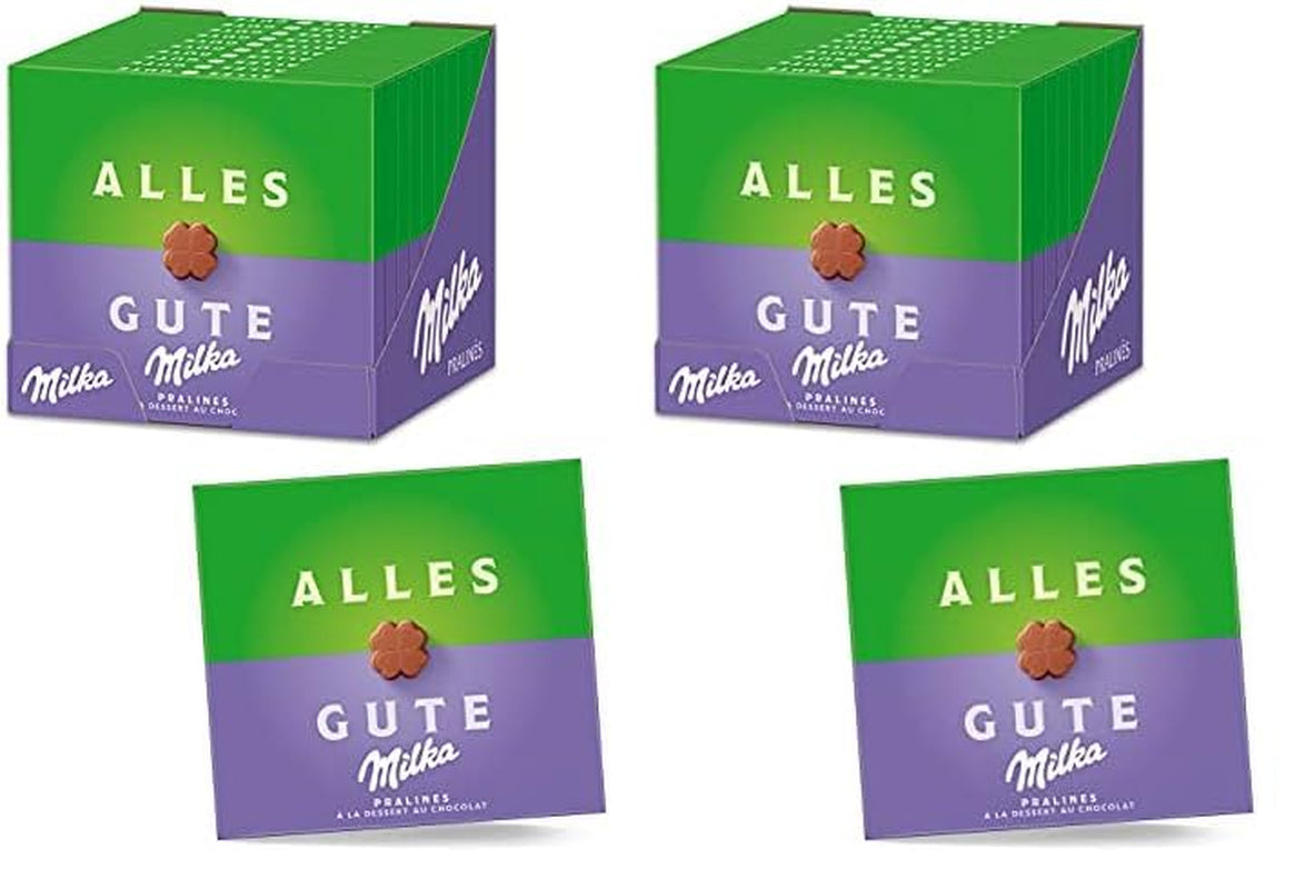 Milka All the Best Pralines 10 x 110g, fine alpine mælkechokoladepraliner med kakaocremefyld (pakke med 2)