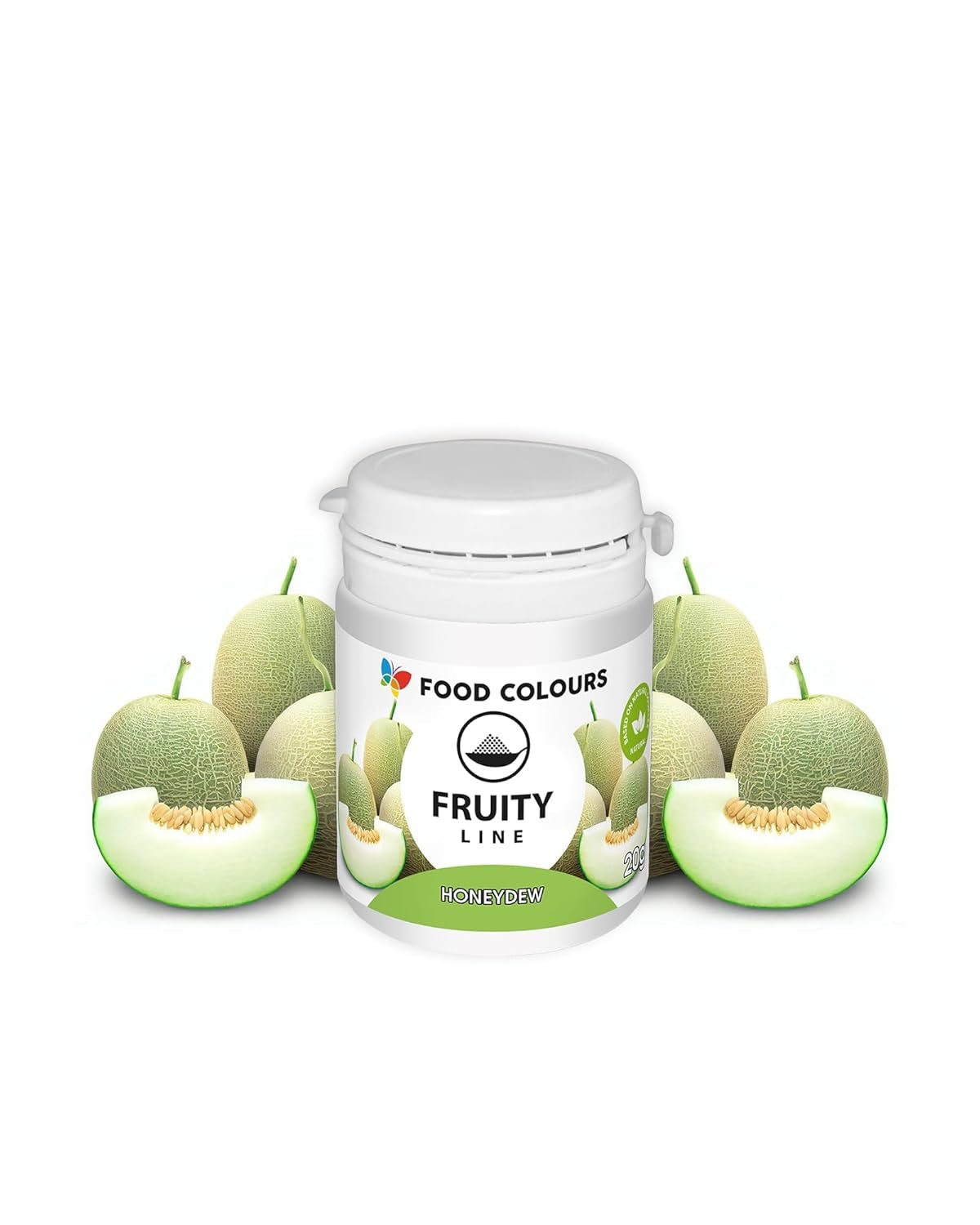 Madfarvepulver naturlig farve Fruity Line BLUEBERRY 20G naturligt farvepulver til cremer glasur svampdej i pulverform madfarve til drinks gelé