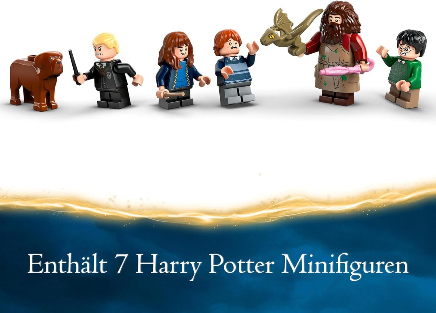 LEGO Harry Potter Hagrids hytte: Et uventet besøgssæt med 5 minifigurer og 2 dyrefigurer, gave til kvinder og mænd, magisk eventyrlegetøj, fantasisæt 76428 byggesæt Beuche den LEGO-Store