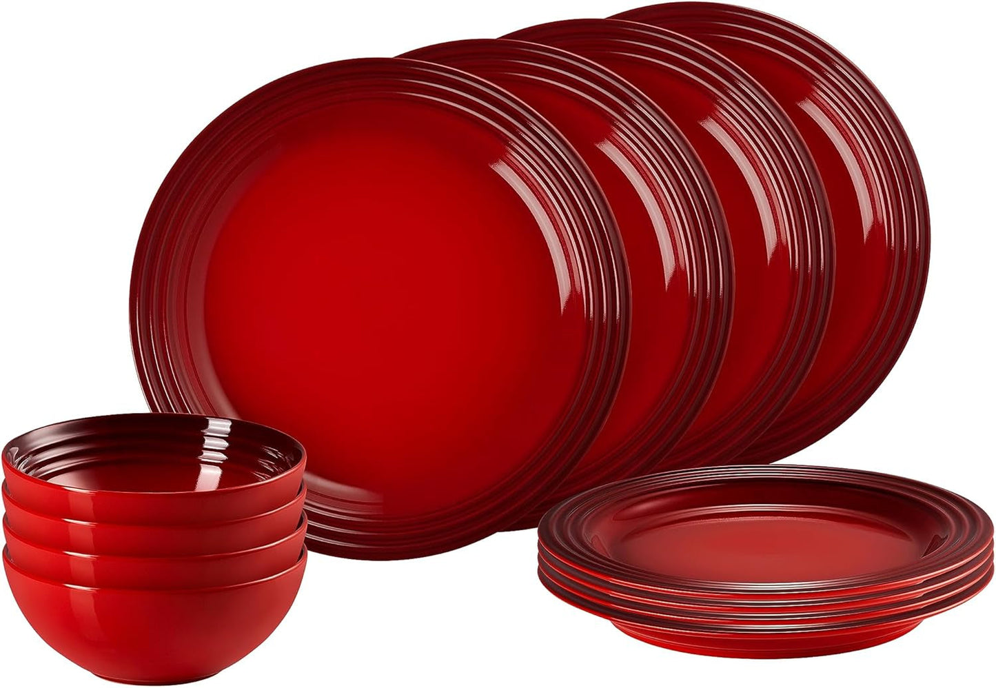 Le Creuset Stentøjsstel, 12 stykker, kirsebærrød, 79351000607081
