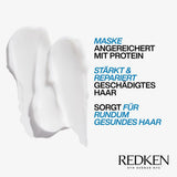 Redken Intensive Hair Mask til alt beskadiget hår Reparerer og regenererer Anti-Breakage Extreme Strength Builder Plus Mask 1 x 250ml Naty Shop Hair Mask