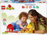 LEGO DUPLO Hverdagsrutiner: Spisning og sengetid, læringslegetøj til småbørn til fremme af social og følelsesmæssig udvikling, med 4 dyrefigurer, gave til børn fra 18 måneder 10414 Byggesæt Besuche den LEGO-Store