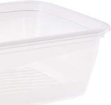 Kekeeper sæt med 3 madopbevaringsglas, 3 x 1,25 l, 20,5 x 15,5 x 6,5 cm, Fredo Fresh, gennemsigtig blå Madopbevaringsbokse Naty Shop