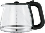 WMF Bueno espressomaskine med glaskaraffel, filterkaffe, 10 kopper, tænd/sluk-knap, anti-drypsystem, oscillerende filter, automatisk stop, varmeplade, 1000W