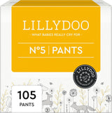 LILLYDOO Hudvenlige Bukser Størrelse 5 (12-17 kg) Månedlig æske (105 stk.)