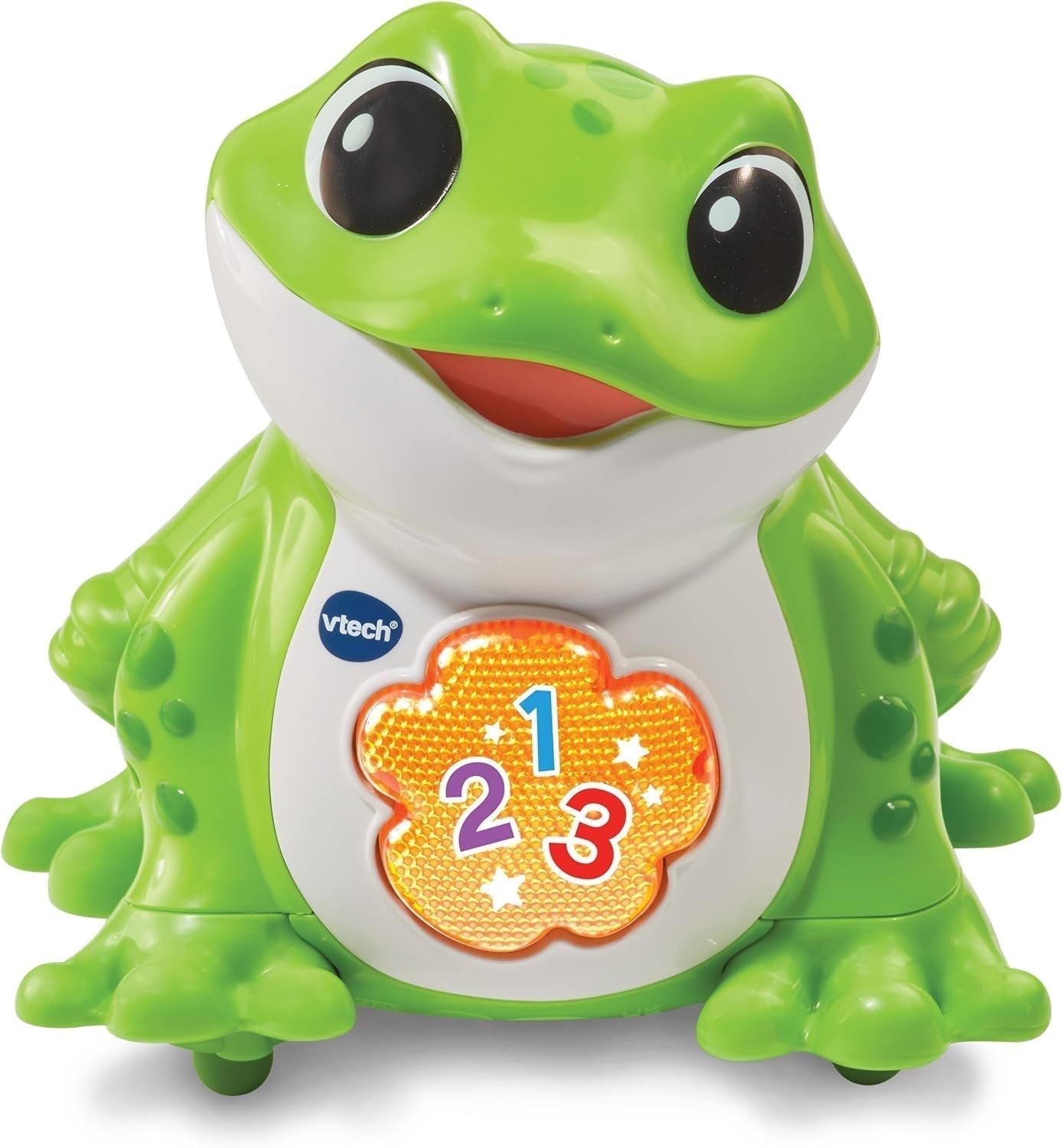 Vtech Baby Jumping Frog - Talking Jumping Frog med 3 sange og 12 sange - i 12-36 måneder Babylegetøj Naty Shop Standardtitel