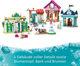 LEGO Disney Princess: Disney Princess Adventure Market, legetøjshus med 4 dukker inklusive Askepot og Ariel, Legesæt med skattekort, gave til piger og drenge fra 6 år 43246 Byggesæt Besuche den LEGO-Store