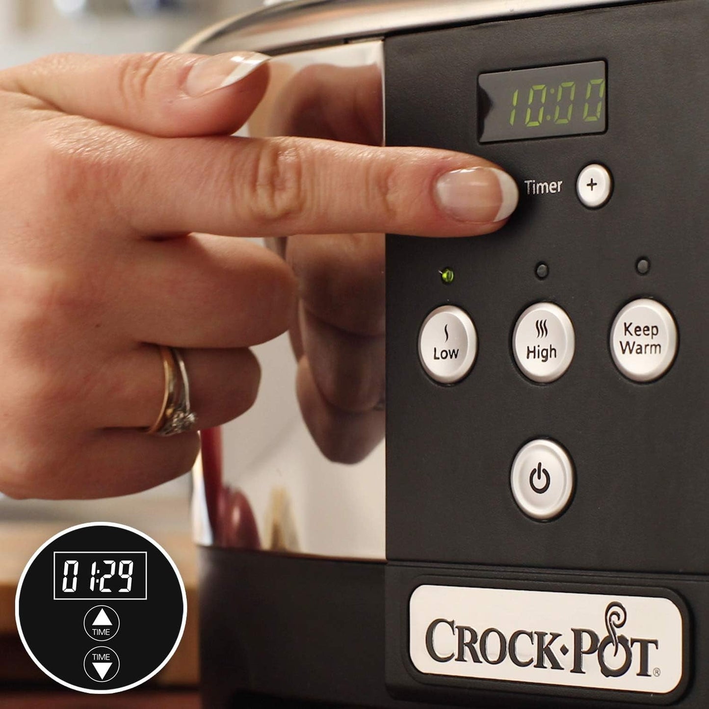 Crockpot, Slow Cooker elektronisk, 5,7 L (5-6 personer) Slow Cooker Naty Shop