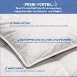 Komfortdyne, (90 dun / 10 fjer), hvid, 155 X 220 Cm Dyner og dyner Naty Shop