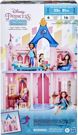 Disney Princess Castle Comfy Squad Dukkehus med 6 møbler og 16 tilbehør Legetøj til 5 år gamle piger Dukkehuse Naty Shop