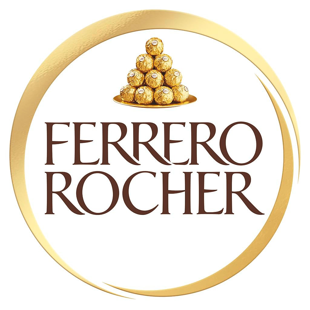 Ferrero Rocher - Sprøde og cremede hasselnøddepraliner - Valentinsdagsgave til ham og hende - 16 pakker med 4 individuelle praliner