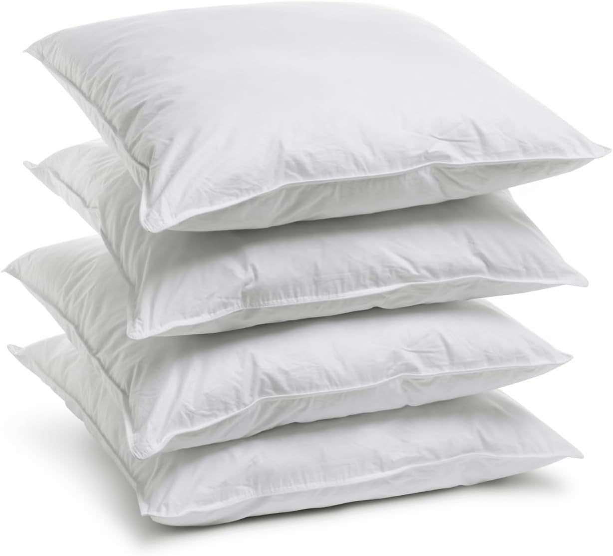 Bleu Câlin Home Collection Sæt med 4 puder Cliniguard Anti-Mite Hvid 60X60 Cm Standard puder Naty Shop Sæt med 4 pudebetræk