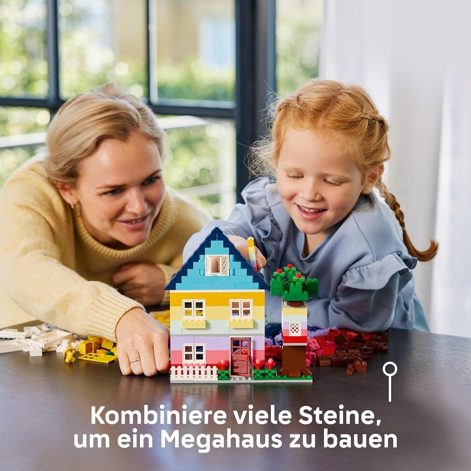 LEGO Classic kreative huse, byggeklodser til børn, 850 klodser byggelegetøj, husbygningslegetøj med tilbehør, gave til drenge og piger 4 år gamle 11035 byggesæt Beuche den LEGO-Store