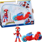 SPIDEY og HANS FANTASTISKE VENNER Marvel Spidey Motorcykelfigurlegetøj til drenge og piger fra 3 år og opefter Actionfigurer Naty Shop