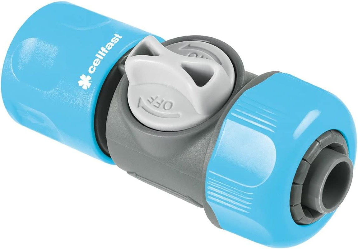 Cellfast lynkobling med CellPRO 3/4" ventil, nem at justere, ergonomisk design, PC/ABS plast, høj kvalitet, 52-331, blå