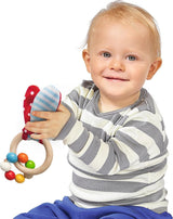 Eichhorn 100017045 - Babystarter/gavesæt med maraca, legetøj med lyd og legetøj med kaninmønster, 3 stk, fra 3 måneder Legetøj Bebe Naty Shop