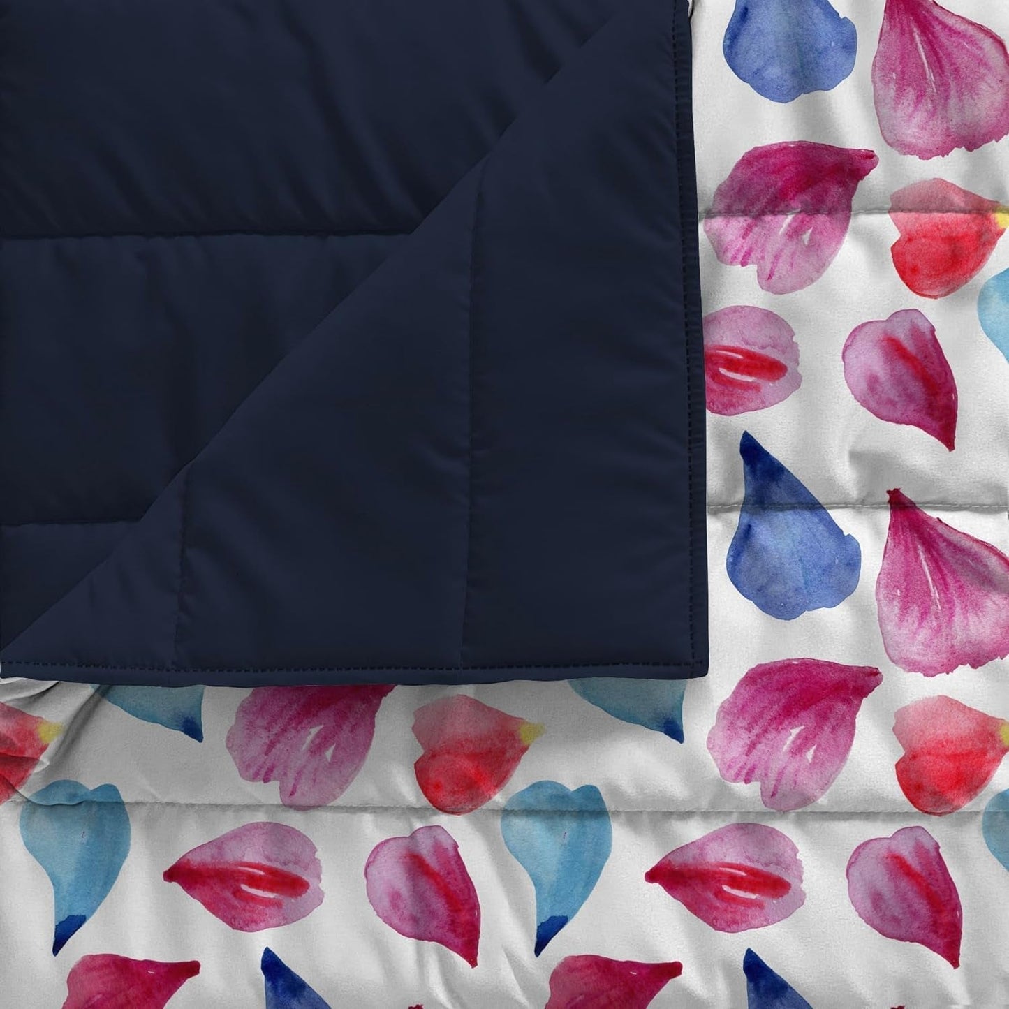 Fantasy printet sommerdyne, polyesterfyld, kronblade, 260X270 cm dyner og dyner Naty Shop