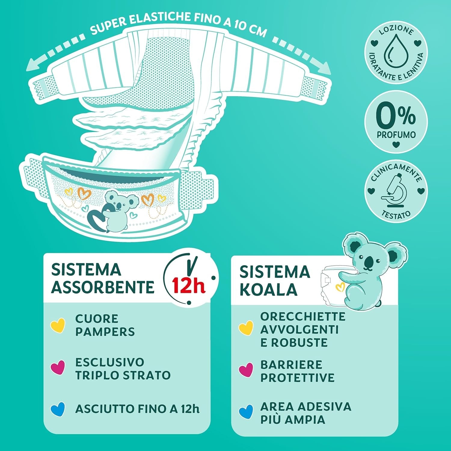 Pampers Baby Dry Maxi størrelse 4 (7-18 kg), 200 bleer + 500 gratis ekstra puttepoint