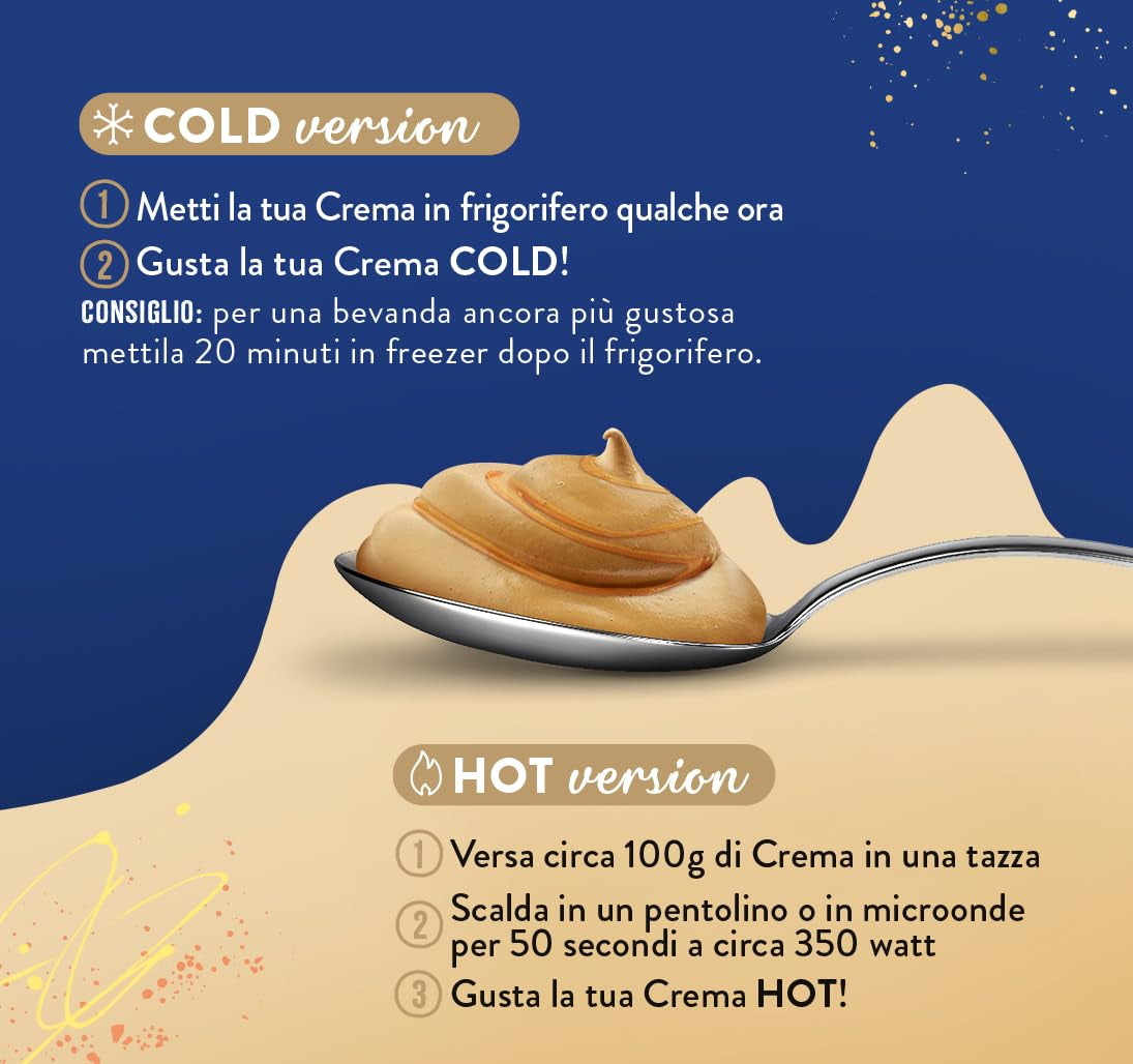 Caffè Borbone Baileys Kaffeecreme - Creme auf Milchbasis med lactosefriem, løslichem Kaffee, med Baileys - lactose- og glutenfrei - 550-Gramm-Kartonpackung