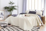 Todocama Fine Boutique sengetæppe Diamantmønster Forår Sommer Efterår Vinter 100% Ekstra blødt Microfiber Multifunktionelt Sengetæppe 105-200 X 260 cm Beige Senge og Tæpper Besuche den Todocama-Store