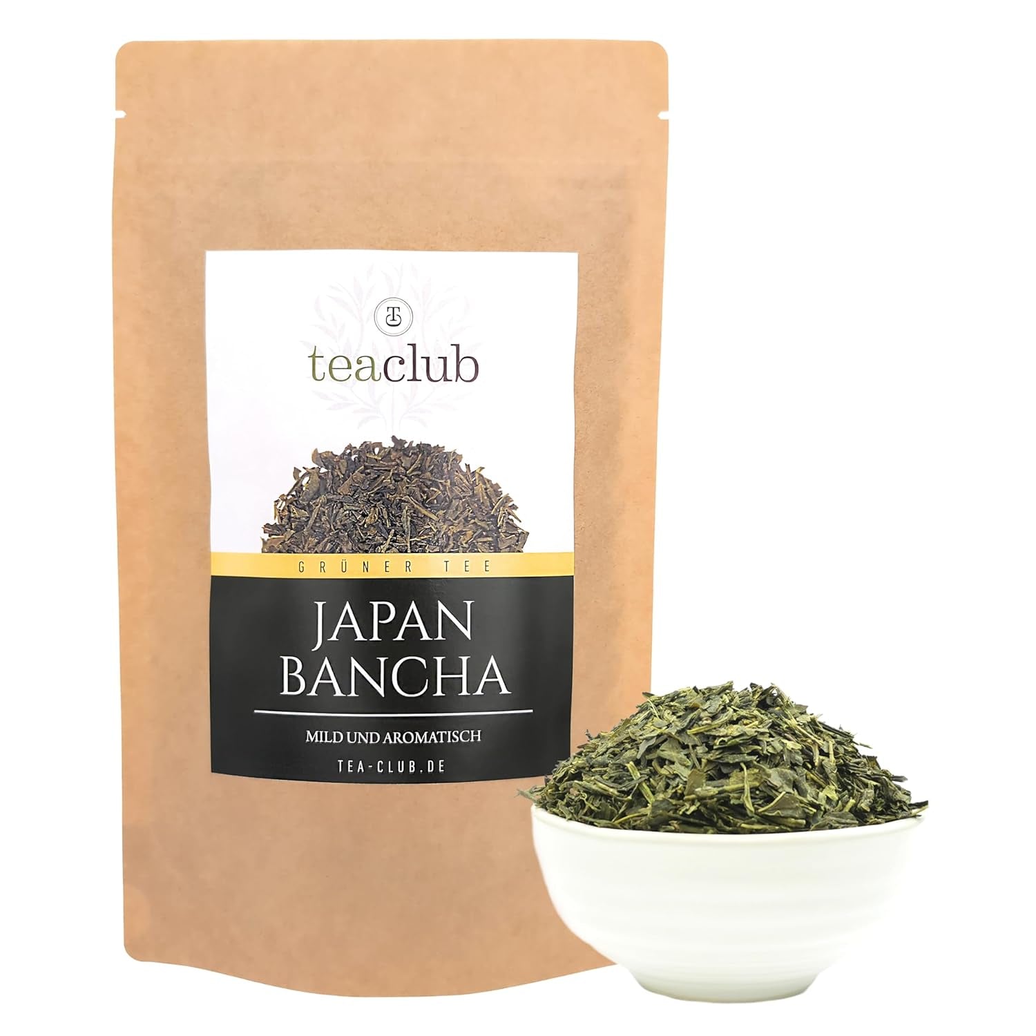 Bancha japansk grøn te løs 100 g, aromatisk og delikat japansk grøn te, Teaclub Green Tea