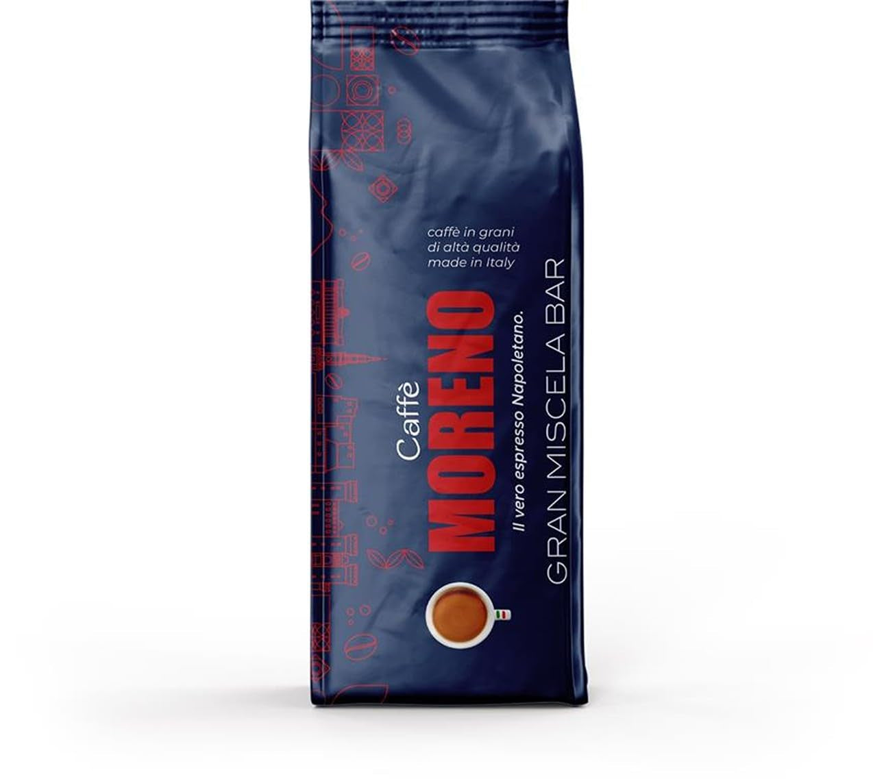 Espresso Gran Miscela Bar 1 kg hele kaffebønner - ideel til maskiner med portafilter