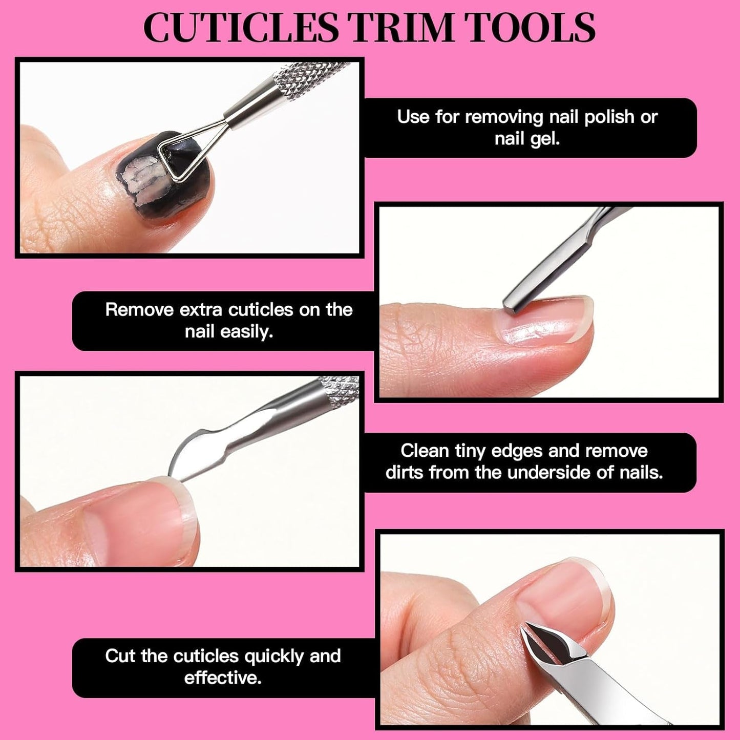 FANDAMEI Manicure Set, Buffer Für Nägel, Nagelfeile 100/180, Nagelfeilen Für Gelnägel, Nagelhautschieber, Buffer Für Gelnägel, Feilen Für Gelnägel, Nagelzange, Nagelfeilen Set, Maniküre & Pedicure Set