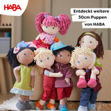 HABA Lily Lou dukke - Blød stofdukke fra 18 måneder - 30 cm med tøj og hår - Ideel legekammerat til små børn - 1302842001
