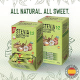 Stevia + Erythritol 1:2 Süßstoff | 204 Mytetaske 2,5 G | 100% Natürlicher Zuckerersatz - 0 Kalorien - 0 Glykämischer Index - Keto Und Paleo - 0 Kohlenhydrat - Kein GVO - Castello siden 1907-510 G Sweeteners Naty Shop