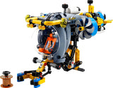 LEGO Technic Deep Sea Explorer Ubådsbyggelegetøj til børn 9 år gamle drenge og piger Kreative fødselsdagsgaveideer Byggebart køretøj med roterende propeller 42201 Byggesæt Besuche den LEGO-Store