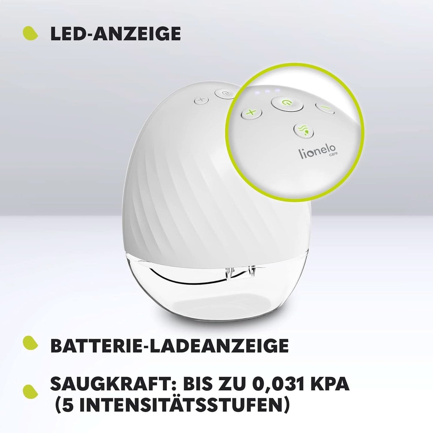 Elektrisk brystpumpe LIONELO Fidi Free 2, massagetilstand, 5 intensitetsniveauer Tilbehør Mad og amning Bebe Naty Shop