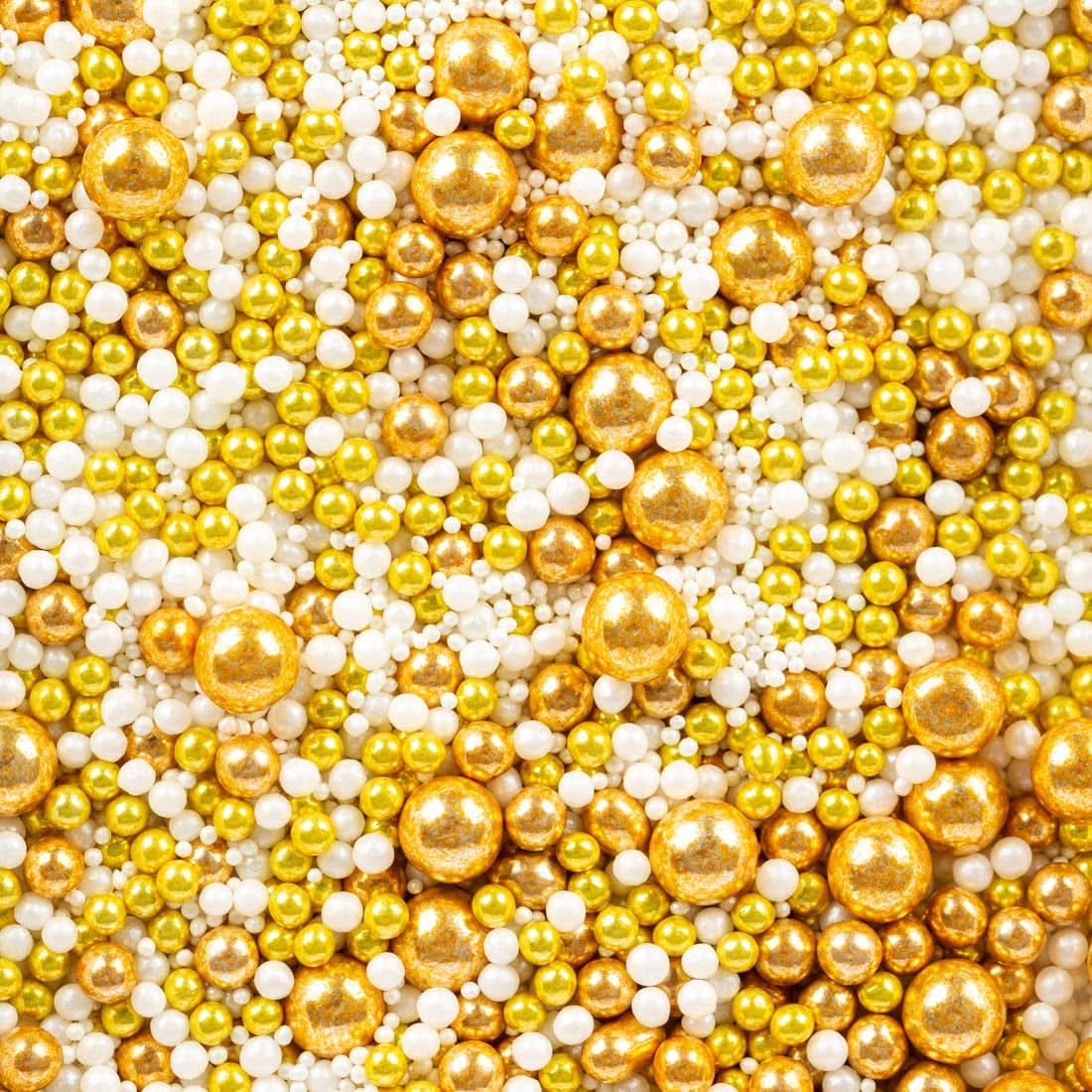 Super Streusel Guld Glimmer, Juletema Drys, 180 gram Sprinkles Naty Shop 180 gram