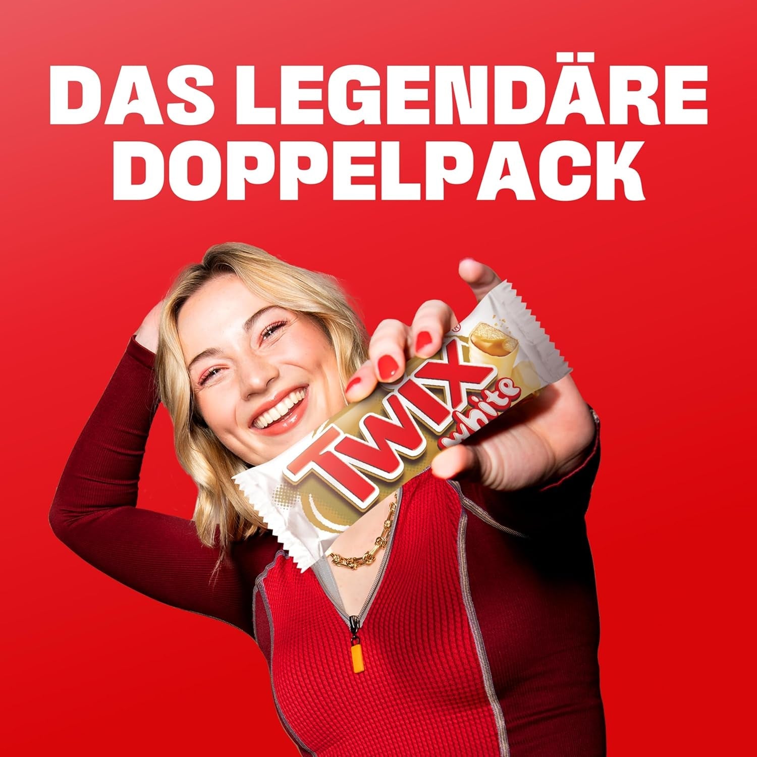 Twix hvide chokoladebarer; karamel, kiks, hvid chokolade; flere pakker chokolade; 5 barer (5 x 46 g)