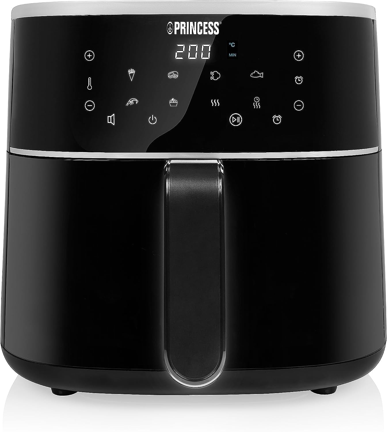 Princess Digital Hot Air Fryer - Variabel skålkapacitet - 8 liter maksimum - 6 forudindstillede programmer Hvidevarer Naty Shop 6 liter