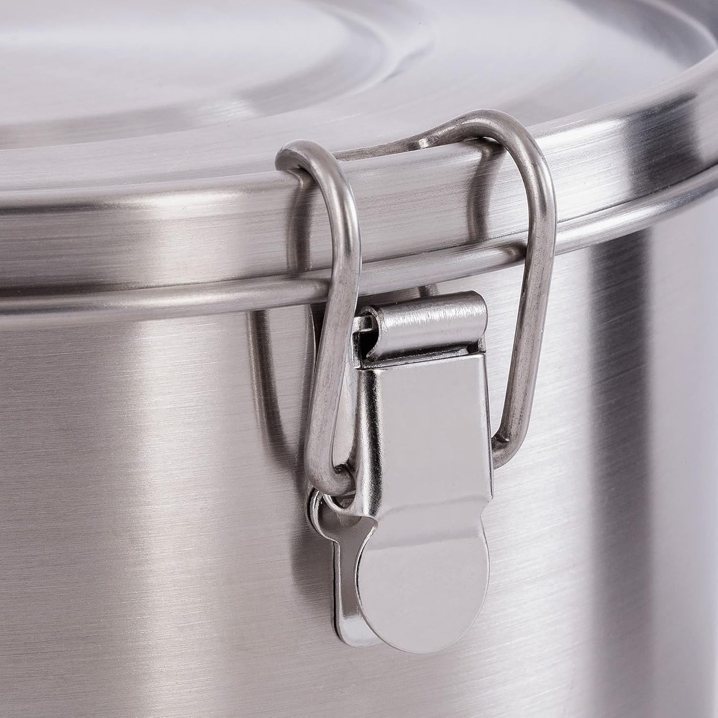 Tatonka Madskål - Madbeholder/skål i rustfrit stål - Med låg, fastgørelsesklemmer og volumenskalering - 0,5L / 0,75L / 1L volumen Madopbevaringsbokse Naty Shop