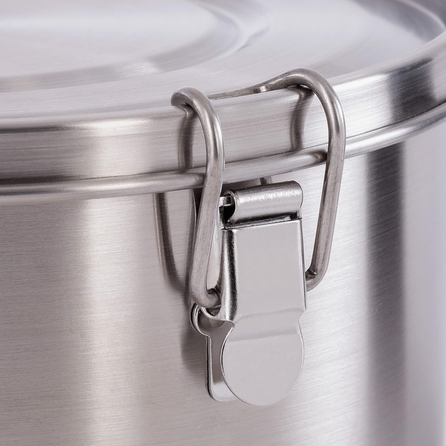 Tatonka Madskål - Madbeholder/skål i rustfrit stål - Med låg, fastgørelsesklemmer og volumenskalering - 0,5L / 0,75L / 1L volumen Madopbevaringsbokse Naty Shop