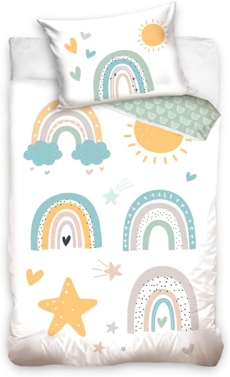 Sengetøj til drenge, forskellige motiver, 100% bomuld Sengetøj - børn Naty Shop Curcubeu