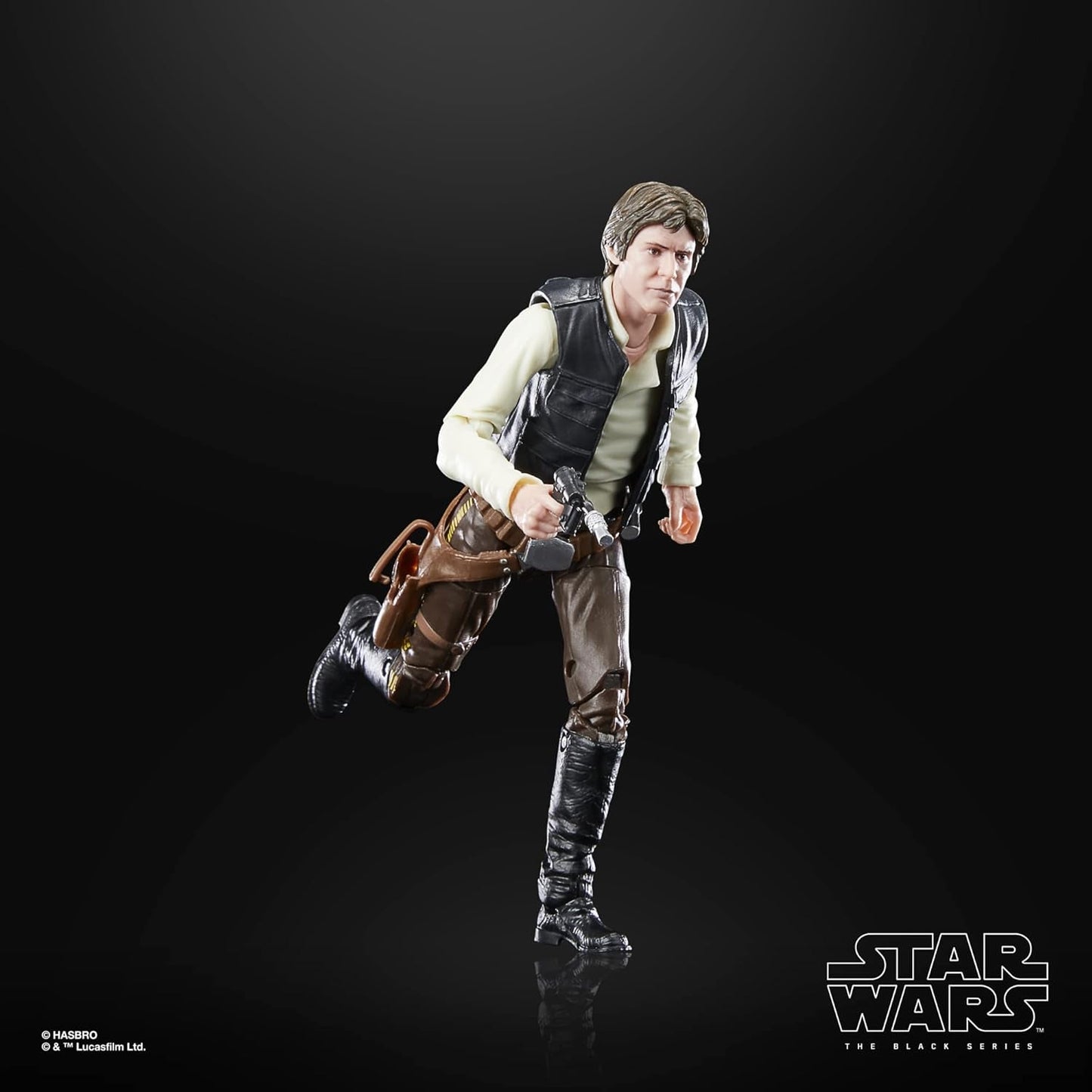 Star Wars Black Series Han Solo, 15 cm høj actionfigur Zu Wars: Jediridderens tilbagevenden Actionfigurer Naty Shop