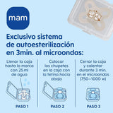 MAM Newborn Sæt, Gavesæt, bestående af: 2 x Anti-kolik flasker 160 ml, 1 x Anti-kolik flaske 260 ml, 1 x Original Start sut, 1 x Broche til sut, fra 0 måneder, Neutro