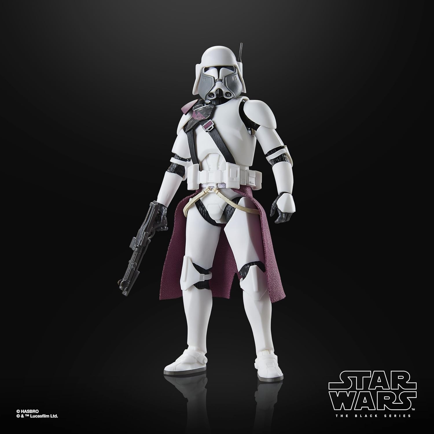 Star Wars Black Series Clone Commander Bacara, Star Wars: Ahsoka Premium samlerfigur (15 cm) Actionfigurer Naty Shop