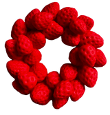 Spiselig sukkerpasta dekoration, Strawberry Crown Sugar Paste Decorations Naty Shop