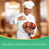 LINDOR hvide chokoladekugler, 1 kg og LINDOR | 1 kg genlukkelig pose | ca. 80 mælkechokoladekugler med myntefyld | Bulkpakke, pralinegave, chokoladegave