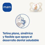 MAM Clip It sut! Broach & Original S226 Skinsoft™ silikone, ultrablød, til babyer fra 0+ måneder