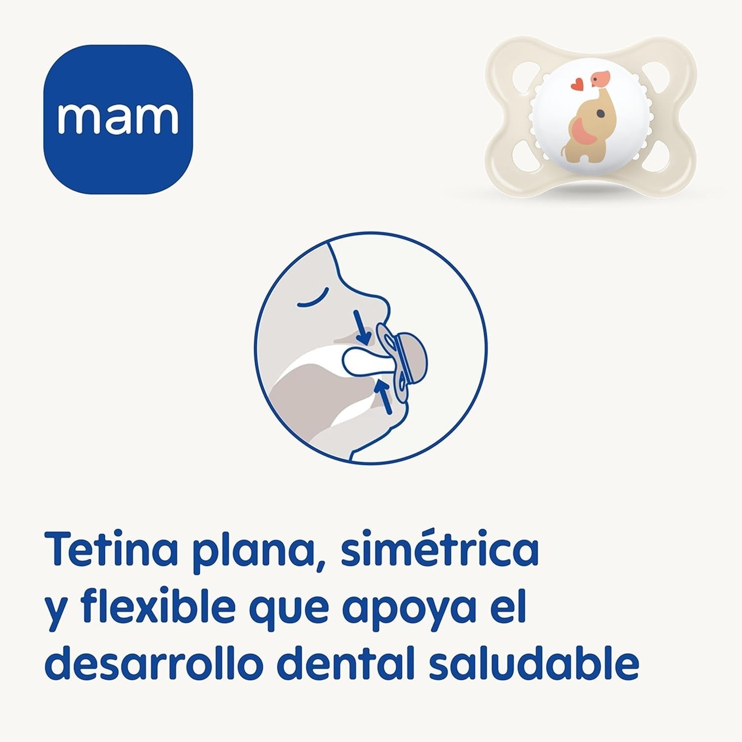 MAM Clip It sut! Broach & Original S226 Skinsoft™ silikone, ultrablød, til babyer fra 0+ måneder