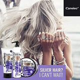 Cameleo - Sølvfarvemaske - Ingen gul effekt - Violet behandling og farvebeskyttelse til blondt, gråt, hvidt hår - Platin nuancer - UV-beskyttelse - Parabenfri - 200 ml Naty Shop hårmaske